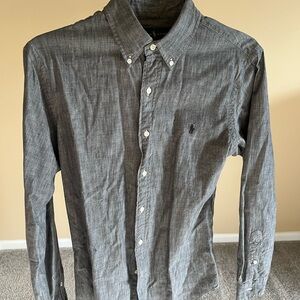 Ralph Lauren Dark Gray Casual Button-Down Shirt